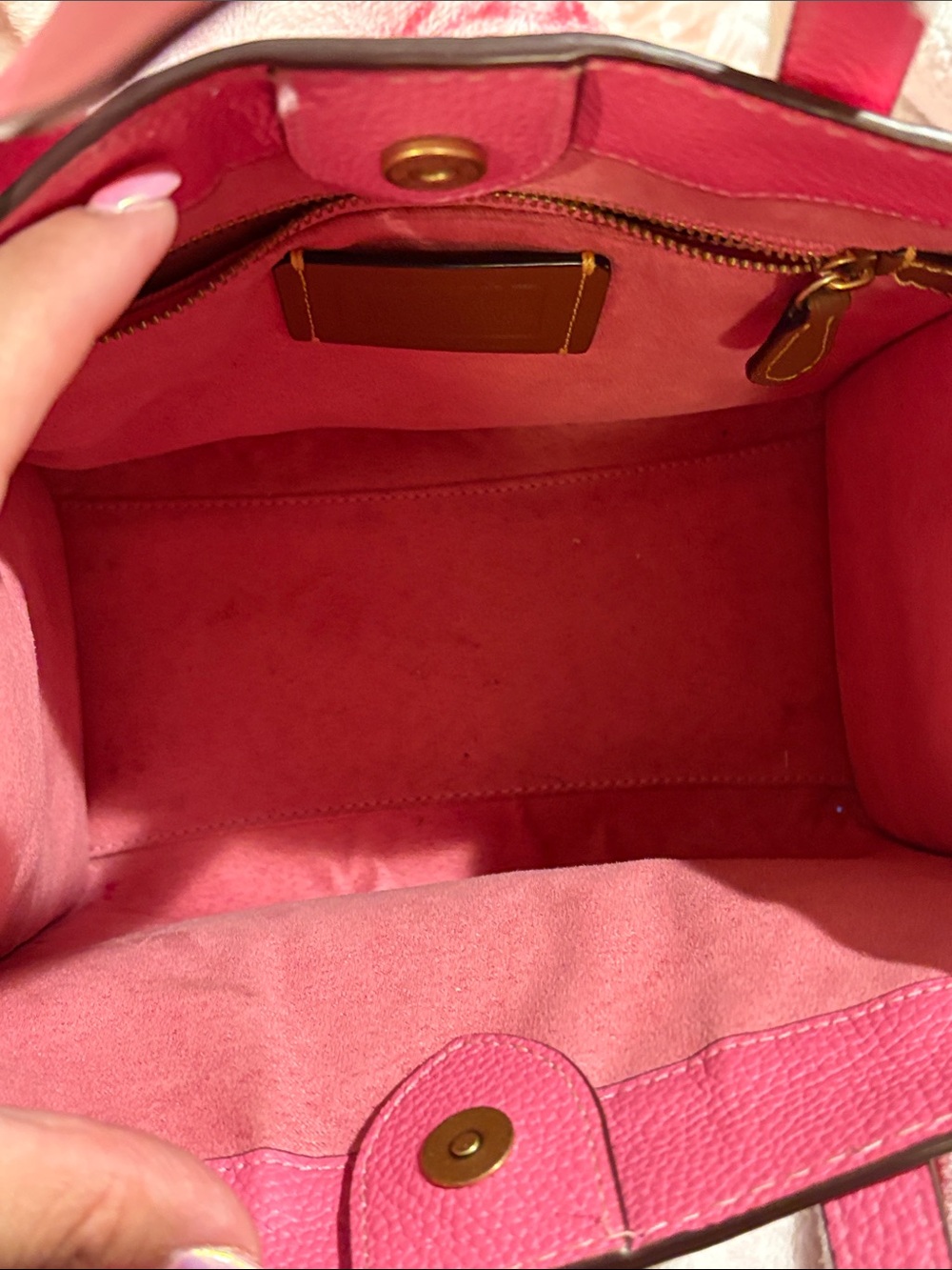 Coach field tote 22 pink - Picture 7 of 8